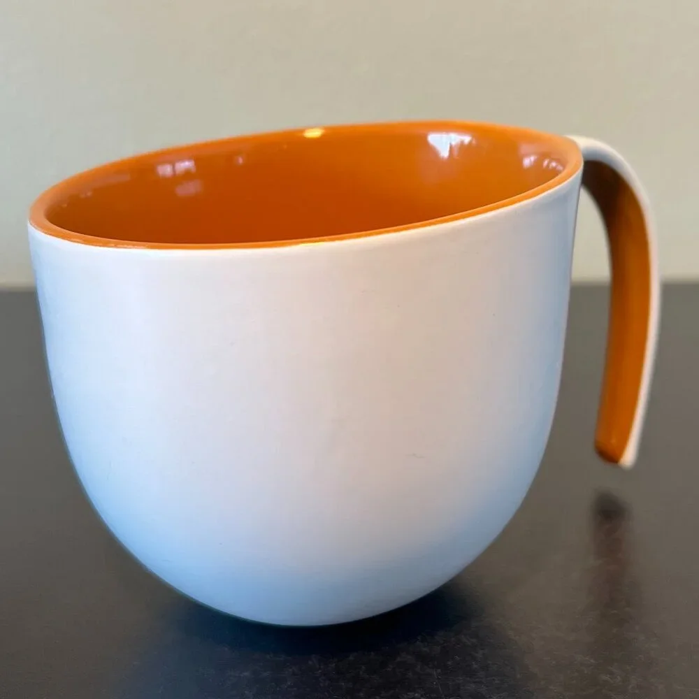 ASOBU "The Porcelain Jewel" Mug  ~ Asymmetrical  Rim ~  Free Flow Loop Handle - Picture 7 of 13